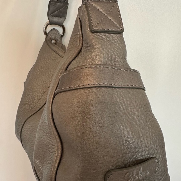 Cole Haan | Pebbled Leather | Grey | Silver | Hobo - Picture 6 of 8